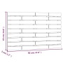 Cabecero cama pared madera maciza pino marrón miel 96x3x63 cm de vidaXL, Cabeceros y pies de cama - Ref: Foro24-824726, Preci...