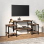 Mueble para TV madera contrachapada roble ahumado 117x35x52 cm en Muebles TV | Comprar online en Foru.es