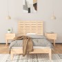 Cabecero de cama de pared madera maciza de pino 81x3x63 cm de vidaXL, Cabeceros y pies de cama - Ref: Foro24-824743, Precio: ...