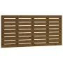 Wandbett-Kopfteil aus massivem Kiefernholz, honigbraun, 126 x 3 x 63 cm von vidaXL, Kopf- und Fußteile - Ref: Foro24-824731, ...