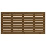 Cabecero cama pared madera maciza pino marrón miel 126x3x63 cm de vidaXL, Cabeceros y pies de cama - Ref: Foro24-824731, Prec...