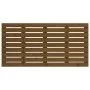Wandbett-Kopfteil aus massivem Kiefernholz, honigbraun, 126 x 3 x 63 cm von vidaXL, Kopf- und Fußteile - Ref: Foro24-824731, ...