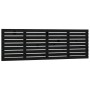 Cabecero de cama de pared madera maciza pino negro 166x3x63 cm de vidaXL, Cabeceros y pies de cama - Ref: Foro24-824752, Prec...