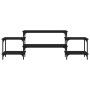 Mueble para TV madera contrachapada negro 157x35x52 cm en Muebles TV | Comprar online en Foru.es