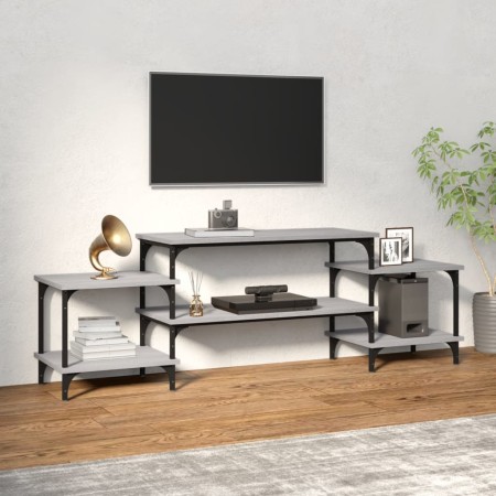 Mueble para TV madera contrachapada gris Sonoma 157x35x52 cm en Muebles TV | Comprar online en Foru.es