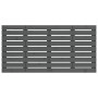 Cabecero de cama de pared madera maciza pino gris 126x3x63 cm de vidaXL, Cabeceros y pies de cama - Ref: Foro24-824730, Preci...