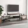 Mueble para TV madera contrachapada roble ahumado 197x35x52 cm en Muebles TV | Comprar online en Foru.es