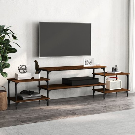 Mueble para TV madera contrachapada roble marrón 197x35x52 cm en Muebles TV | Comprar online en Foru.es