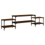 Mueble para TV madera contrachapada roble marrón 197x35x52 cm en Muebles TV | Comprar online en Foru.es