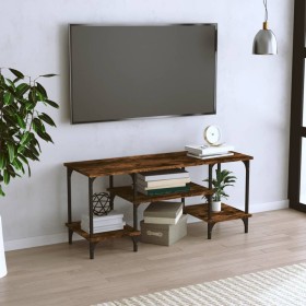 Mueble de TV madera contrachapada roble ahumado 102x35x45,5 cm en Muebles TV | Comprar online en Foru.es