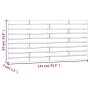 Cabecero de cama de pared madera maciza de pino 141x3x63 cm de vidaXL, Cabeceros y pies de cama - Ref: Foro24-824758, Precio:...
