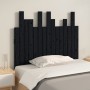 Cabecero de cama de pared madera maciza pino negro 95,5x3x80 cm de vidaXL, Cabeceros y pies de cama - Ref: Foro24-824787, Pre...
