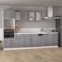 Vitrina colgante "Lyon" gris Sonoma 40x31x60 cm madera de ingeniería en Armarios de cocina | Comprar online en Foru.es