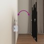 Cabecero de cama de pared madera maciza pino negro 95,5x3x80 cm de vidaXL, Cabeceros y pies de cama - Ref: Foro24-824787, Pre...