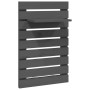Estantes mesitas de pared 2 uds madera maciza de pino gris de vidaXL, Estantes y estanterías - Ref: Foro24-824770, Precio: 49...
