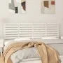 Solid white pine wood wall bed headboard 166x3x63 cm by vidaXL, Headboards and footboards - Ref: Foro24-824749, Price: 78,80 ...