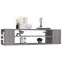 Mueble de TV colgante madera contrachapada gris 100x30x26,5 cm en Muebles TV | Comprar online en Foru.es