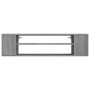 Mueble de TV colgante madera contrachapada gris 100x30x26,5 cm en Muebles TV | Comprar online en Foru.es