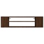Mueble de TV colgante madera marrón roble 100x30x26,5 cm en Muebles TV | Comprar online en Foru.es