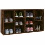 Banco zapatero madera contrachapada roble ahumado 103x30x55cm en Zapateros y organizadores de calzado | Comprar online en Foru.e
