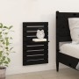 Estantes mesitas de pared 2 uds madera maciza de pino negro de vidaXL, Estantes y estanterías - Ref: Foro24-824772, Precio: 3...