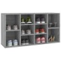 Banco zapatero madera contrachapada gris Sonoma 103x30x55 cm en Zapateros y organizadores de calzado | Comprar online en Foru.es