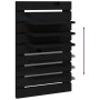 Estantes mesitas de pared 2 uds madera maciza de pino negro de vidaXL, Estantes y estanterías - Ref: Foro24-824767, Precio: 5...