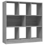 Estantería madera contrachapada gris Sonoma 97,5x29,5x100 cm en Librerías y estanterías | Comprar online en Foru.es