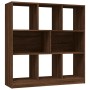 Estantería madera contrachapada marrón roble 97,5x29,5x100 cm en Librerías y estanterías | Comprar online en Foru.es