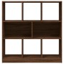 Estantería madera contrachapada marrón roble 97,5x29,5x100 cm en Librerías y estanterías | Comprar online en Foru.es