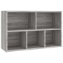 Estantería/Aparador madera contrachapada gris Sonoma 50x25x80cm en Librerías y estanterías | Comprar online en Foru.es