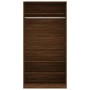 Armario madera contrachapada color roble marrón 100x50x200 cm en Armarios roperos | Comprar online en Foru.es