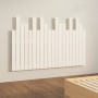 Cabecero de cama pared madera maciza pino blanco 127,5x3x80 cm de vidaXL, Cabeceros y pies de cama - Ref: Foro24-824789, Prec...