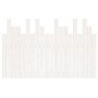 Cabecero de cama pared madera maciza pino blanco 127,5x3x80 cm de vidaXL, Cabeceros y pies de cama - Ref: Foro24-824789, Prec...