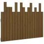 Wandbett-Kopfteil aus massivem Kiefernholz, honigbraun, 108 x 3 x 80 cm von vidaXL, Kopf- und Fußteile - Ref: Foro24-824776, ...