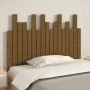 Wandbett-Kopfteil aus massivem Kiefernholz, honigbraun, 108 x 3 x 80 cm von vidaXL, Kopf- und Fußteile - Ref: Foro24-824776, ...