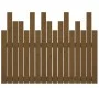 Wandbett-Kopfteil aus massivem Kiefernholz, honigbraun, 108 x 3 x 80 cm von vidaXL, Kopf- und Fußteile - Ref: Foro24-824776, ...
