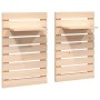 Estantes mesitas de pared 2 uds madera maciza de pino de vidaXL, Estantes y estanterías - Ref: Foro24-824768, Precio: 51,21 €...