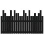 Cabecero de cama de pared madera maciza pino negro 146,5x3x80cm de vidaXL, Cabeceros y pies de cama - Ref: Foro24-824797, Pre...