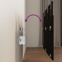 Cabecero de cama de pared madera maciza pino negro 146,5x3x80cm de vidaXL, Cabeceros y pies de cama - Ref: Foro24-824797, Pre...