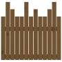 Cabecero cama pared madera maciza pino marrón miel 82,5x3x80 cm de vidaXL, Cabeceros y pies de cama - Ref: Foro24-824806, Pre...