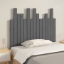 Cabecero de cama de pared madera maciza pino gris 95,5x3x80 cm de vidaXL, Cabeceros y pies de cama - Ref: Foro24-824785, Prec...