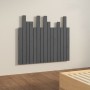 Cabecero de cama de pared madera maciza pino gris 95,5x3x80 cm de vidaXL, Cabeceros y pies de cama - Ref: Foro24-824785, Prec...