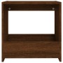 Mesa auxiliar madera contrachapada roble marrón 50x26x50 cm en Mesas auxiliares | Comprar online en Foru.es