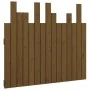 Wandbett-Kopfteil aus massivem Kiefernholz, honigbraun, 95,5 x 3 x 80 cm von vidaXL, Kopf- und Fußteile - Ref: Foro24-824786,...