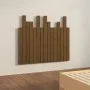 Wandbett-Kopfteil aus massivem Kiefernholz, honigbraun, 95,5 x 3 x 80 cm von vidaXL, Kopf- und Fußteile - Ref: Foro24-824786,...