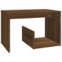Mesa auxiliar madera contrachapada roble marrón 59x36x38 cm en Mesas auxiliares | Comprar online en Foru.es