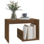 Mesa auxiliar madera contrachapada roble marrón 59x36x38 cm en Mesas auxiliares | Comprar online en Foru.es