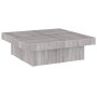 Mesa de centro madera contrachapada gris Sonoma 90x90x28 cm en Mesas de centro | Comprar online en Foru.es