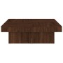 Mesa de centro de madera contrachapada roble marrón 90x90x28 cm en Mesas de centro | Comprar online en Foru.es